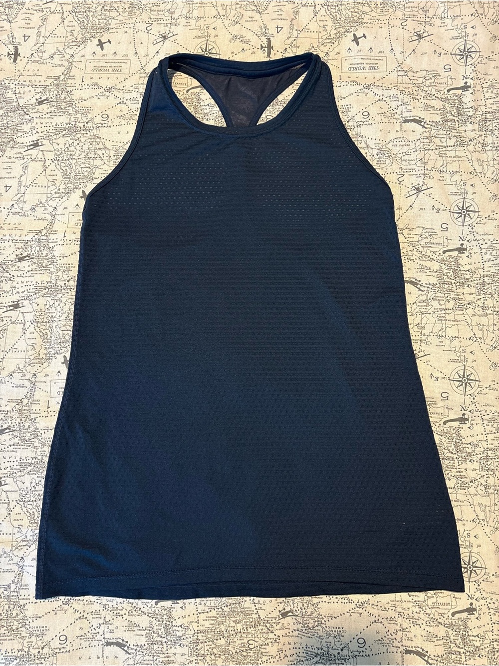 Athleta Navy Racerback Performance Tank
